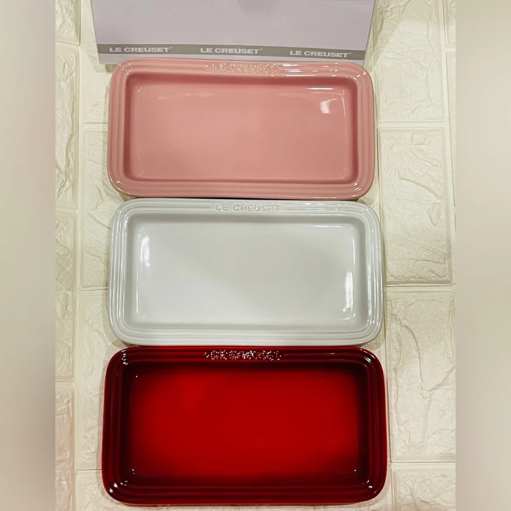 Le Creuset Rectangular Plate Set of 3 - Picture 1 of 3